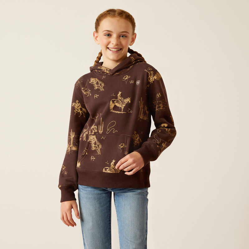 ARIAT KIDS RANCH SCENE HOODIE