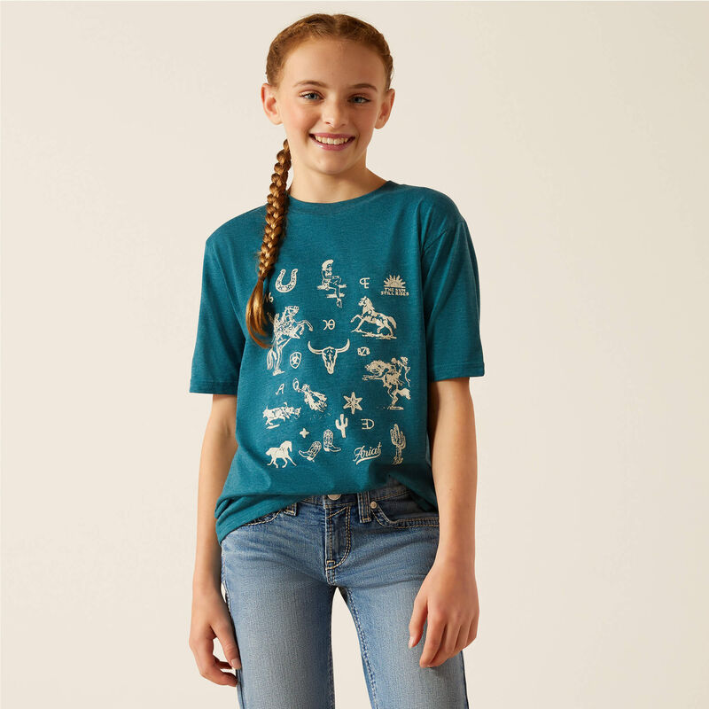 ARIAT Youth Sketch Pad T-Shirt