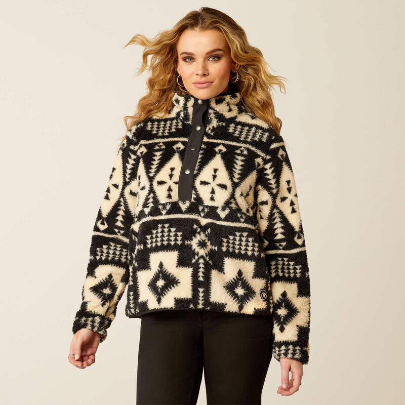 Ariat Womens Berber Snap Front Sweatshirt Winslow SW Print