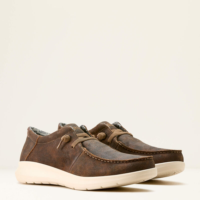 ARIAT MENS HILO WESTERN BROWN