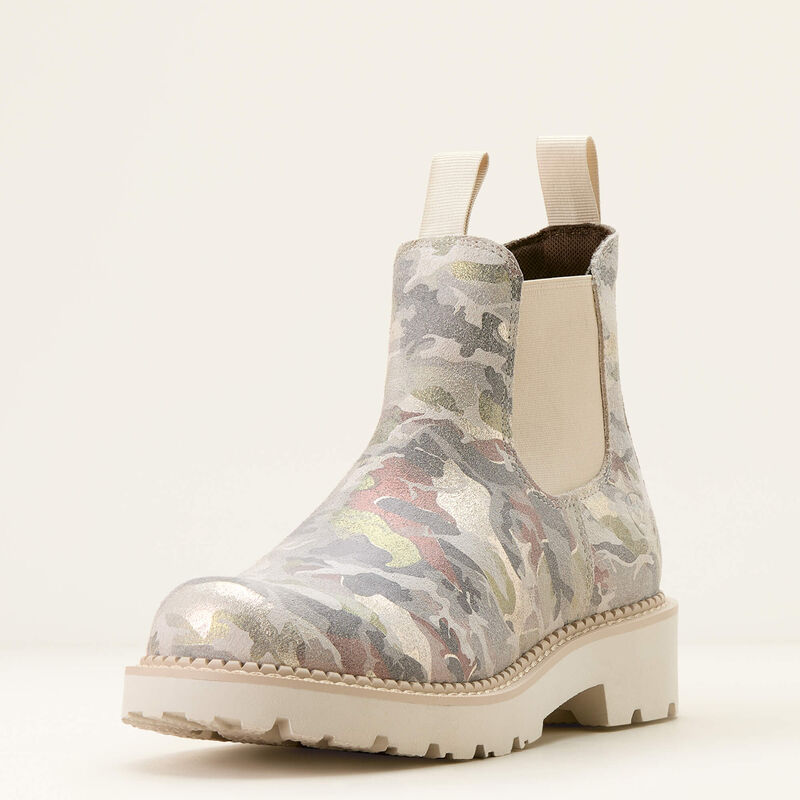 ARIAT WOMENS FATBABY CHELSEA WESTERN TWIN GORE PORTLAND CAMO