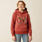 ARIAT GIRLS SOUTHWEST COLLECTIONS HOODIE MARSALA