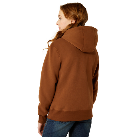 ARIAT GIRLS RANCH COLLECTIONS HOODY SOFT SILT