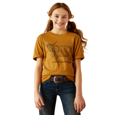 ARIAT GIRLS HIGHLANDER SS TSHIRT