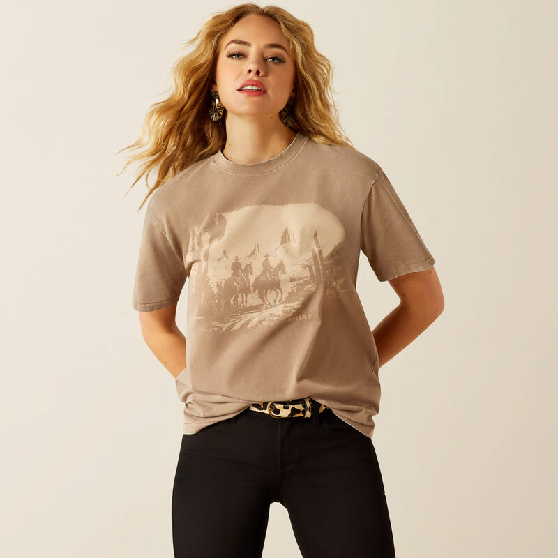 ARIAT Western Mural T-Shirt BOYFRIEND FIT