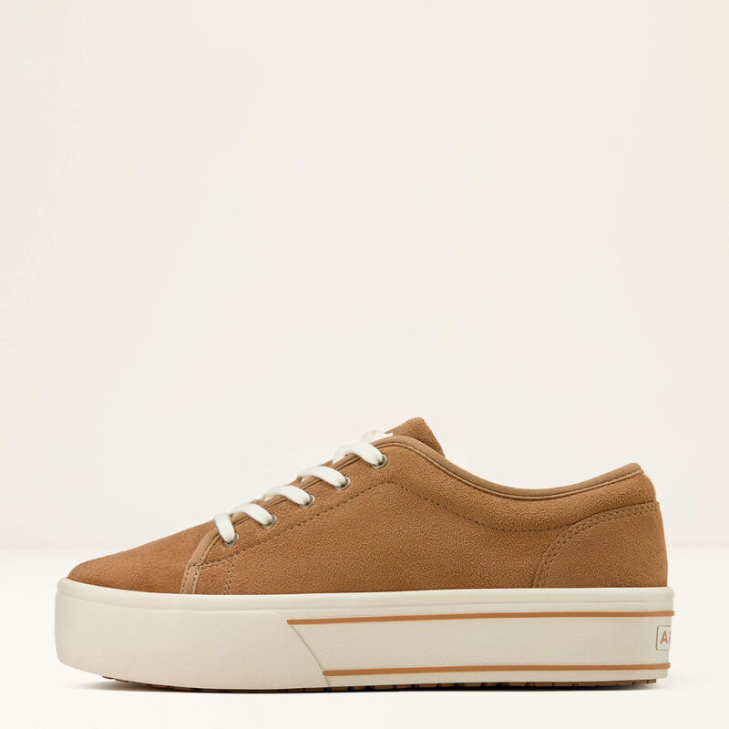 ARIAT WOMENS SKYLAR SHOES-DARK TAN SUEDE