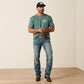 Ariat Hidden Valley Flag Classic Fit T-Shirt-SILVER PINE