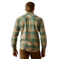 Ariat Mens Huxlee Retro Fit  Shirt Deep Teal