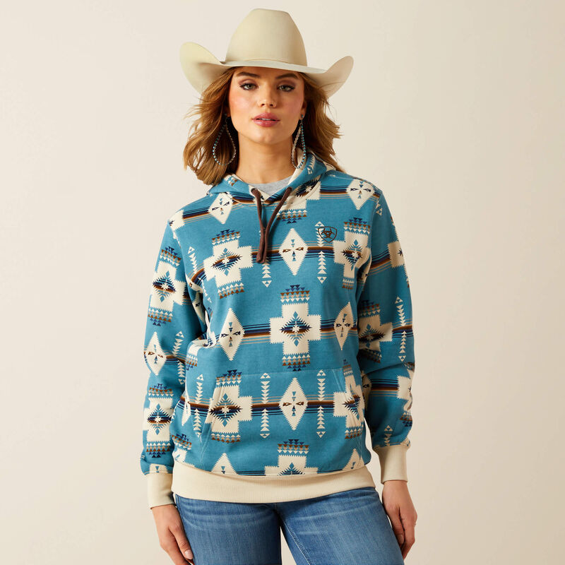 ARIAT WOMENS AGAVE SOUTHWEST HOODIE