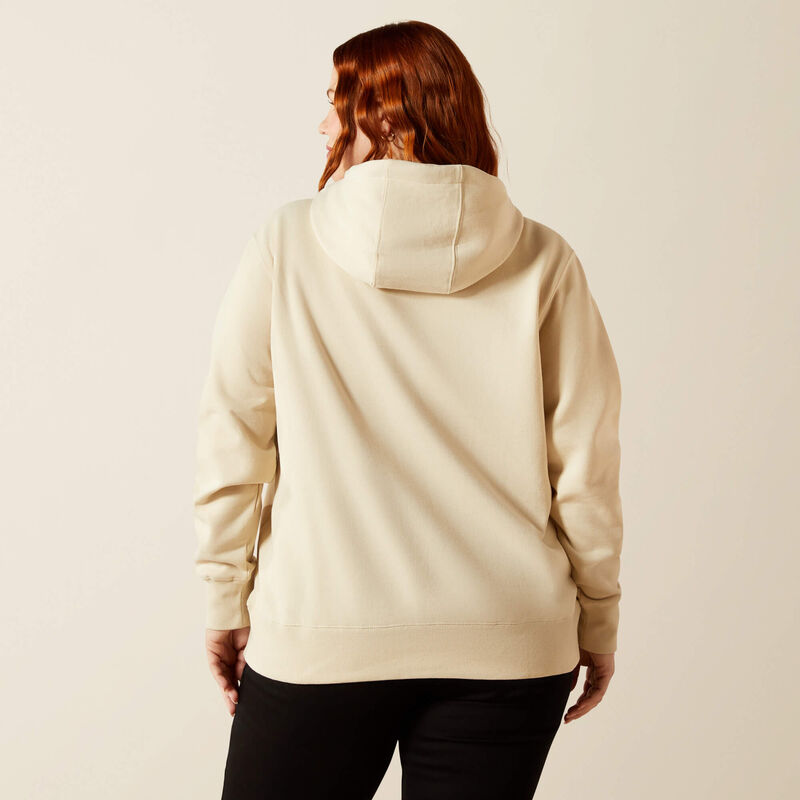 ARIAT WOMENS STITCH HOODIE (OYSTER GREY)