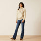 ARIAT WOMENS STITCH HOODIE (OYSTER GREY)