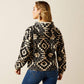 ARIAT WOMENS ESSENTIAL HOODIE BLACK SOUTHWEST PRINT