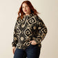 ARIAT WOMENS ESSENTIAL HOODIE BLACK SOUTHWEST PRINT