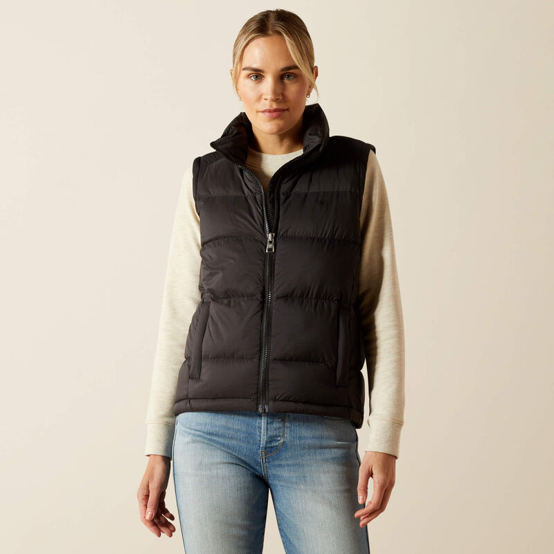 ARIAT WOMENS ULTRAPUFF DOWN VEST (BLACK)