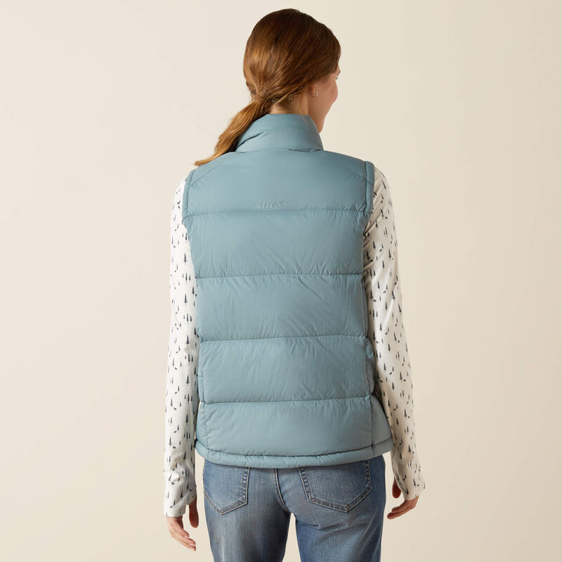 ARIAT WOMENS ULTRAPUFF DOWN VEST (STEEL SAGE)