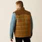 ARIAT MENS Western Quilted Vest-CUB KHAKI/BROWN