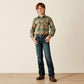 Ariat YOUTH Huxlee Retro Classic Fit Long Sleeve Button Up Shirt