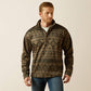 ARAIT MENS CALDWELL 1/4 BUTTON SWEATER LIGHT BROWN SOUTHWEST