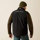 ARIAT MEN'S Logo Softshell Vest-BLACK/SILVER