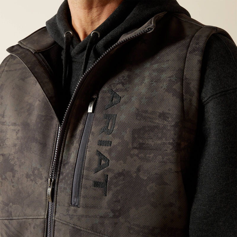ARIAT MENS Patriot Flag Softshell Vest