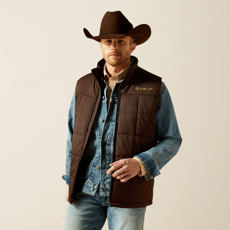 Ariat Mens Crius Insulated Vest Brown