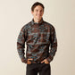 ARIAT MENS DEEP MAHOGANY SOUTHWEST CALDWELL 1/4 ZIP