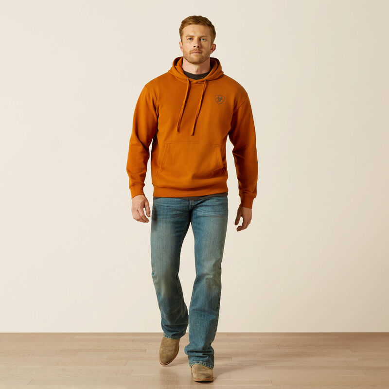ARIAT MENS GLAZED GINGER HOODIE