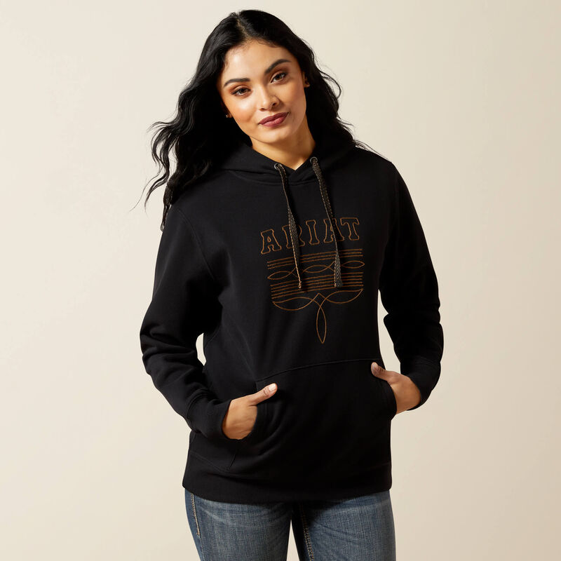 ARIAT WOMENS BOOT STITCH HOODIE