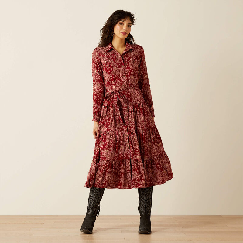 ARIAT WOMENS SAHARA DRESS ANTIQUE PAISLEY