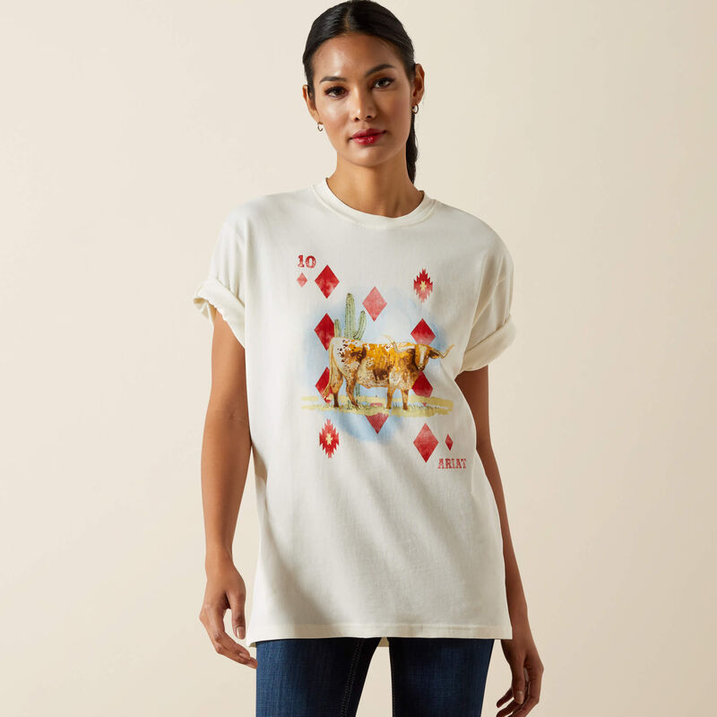 ARIAT WOMENS ACES SS TSHIRT