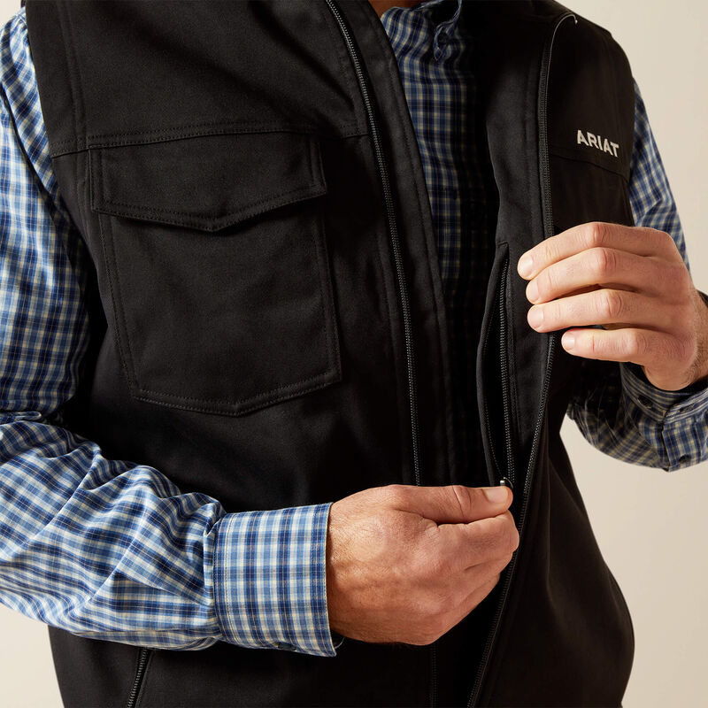 ARIAT MENS Sentinel Vest-BLACK