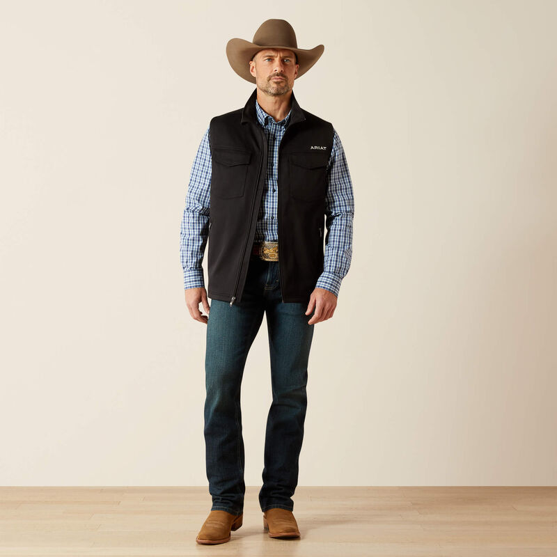ARIAT MENS Sentinel Vest-BLACK