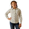 Ariat Girls' Rodeo Time Long Sleeve Western Snap Shirt - Bucking Horse Print