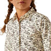 Ariat Girls' Rodeo Time Long Sleeve Western Snap Shirt - Bucking Horse Print