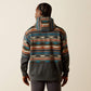 ARIAT MENS RUST SERAPE COLOR BLOCK HOODIE