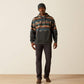 ARIAT MENS RUST SERAPE COLOR BLOCK HOODIE