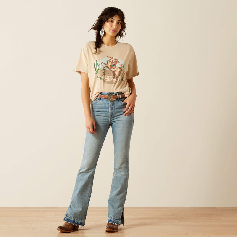 ARIAT WOMENS RIDE ON SS TSHIRT