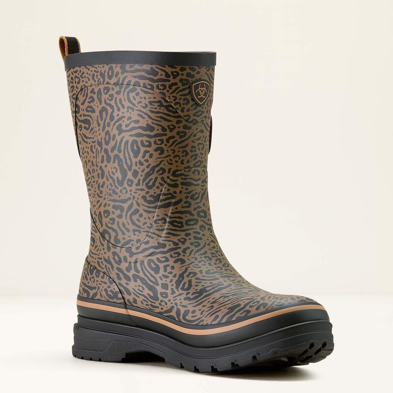 ARIAT WOMENS Kelmarsh Mid Rubber Boot-OCELOT PRINT