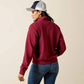 ARIAT WOMENS High Noon 1/2 Zip Pullover-BEAUJOLAIS