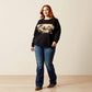 ARIAT WOMENS Outlaw Oversized Sweatshirt-BLACK
