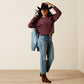 ARIAT WOMENS Valley Sweatshirt-PORT ROYALE