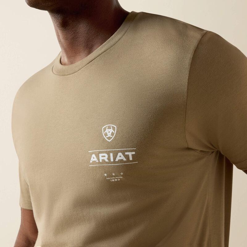 Ariat Wooden Diamond Flag V2 Buckle Classic Fit T-Shirt