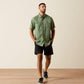 ARIAT MENS Printed VentTEK Outbound Classic Fit Shirt-GREEN