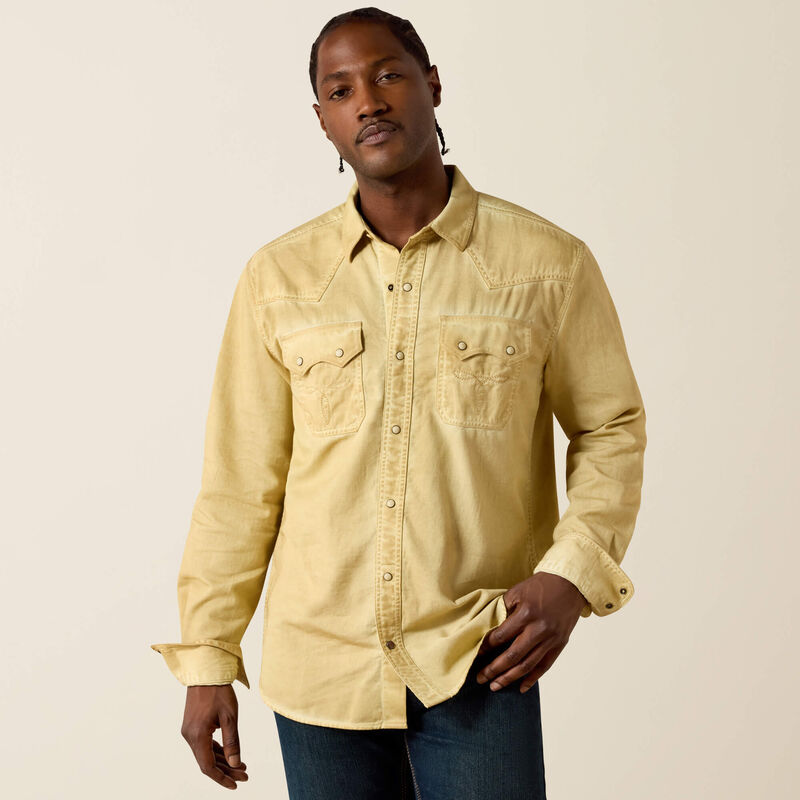 ARIAT MENS Retro Hartigan Fitted Snap Shirt