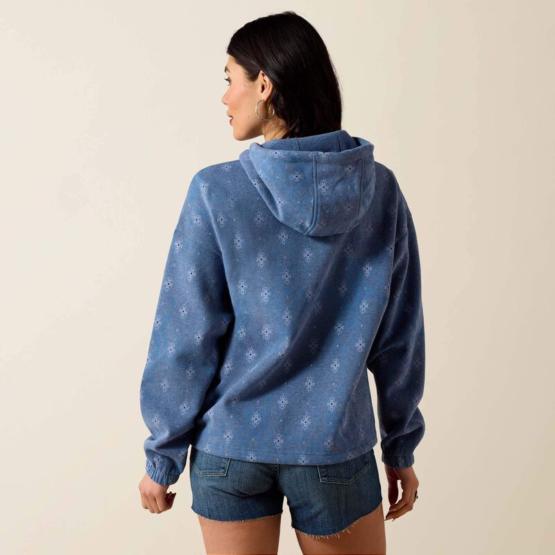 ARIAT WOMEN'S ESSENTIAL HOODIE-BLUE HEATHER