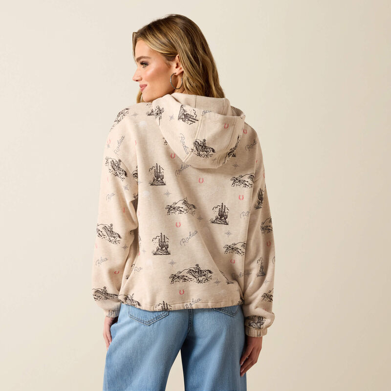 ARIAT WOMEN'S ESSENTIAL HOODIE-OATMEAL HEATHER
