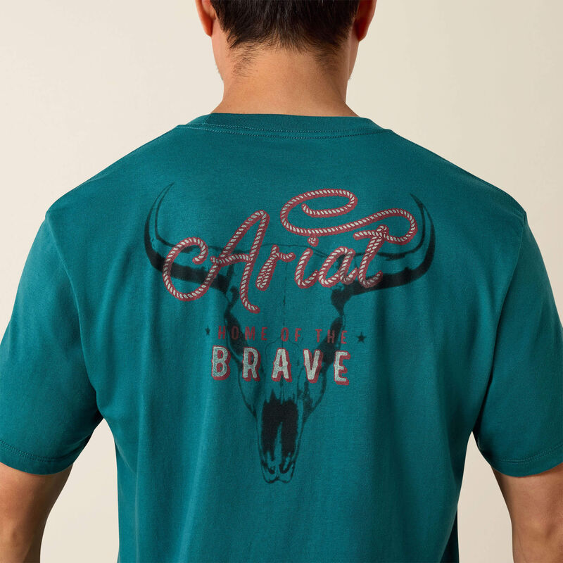Ariat Men's Cattle Skull Freedom Classic Fit T-Shirt
