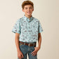 ARIAT YOUTH Pratt Shirt-BLUE GLOW
