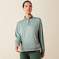 ARIAT WOMEN'S Breathe 1/2 Zip Sweatshirt-CHINOIS GREEN