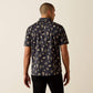 ARIAT MEN'S Mathais Modern Fit Shirt-BLACK WESTERN TOSS PRINT